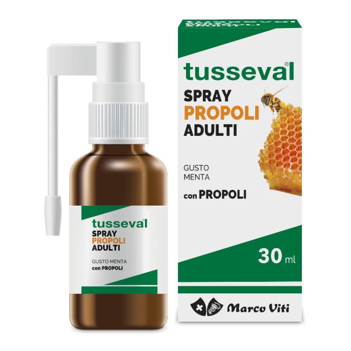 Marco Viti Farmaceutici Tusseval Gola Propoli Spray Per Adulti Integratore 30 Ml