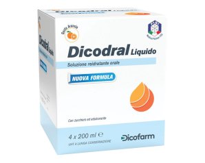 Dicofarm Dicodral Liquido Soluzione Reidratante Orale 4 X 200 Ml