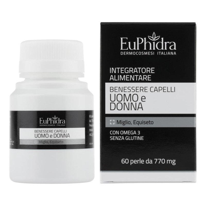 EuPhidra Benessere Capelli Uomo e Donna Integratore 60 Perle Da 770 mg EuPhidra Benessere Capelli Uomo e Donna Integratore 60 Perle Da 770 mg