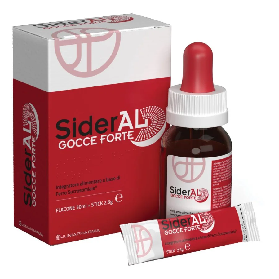 Junia Pharma SiderAl Ferro Liposomiale Integratore Aliementare Gocce 30 ml