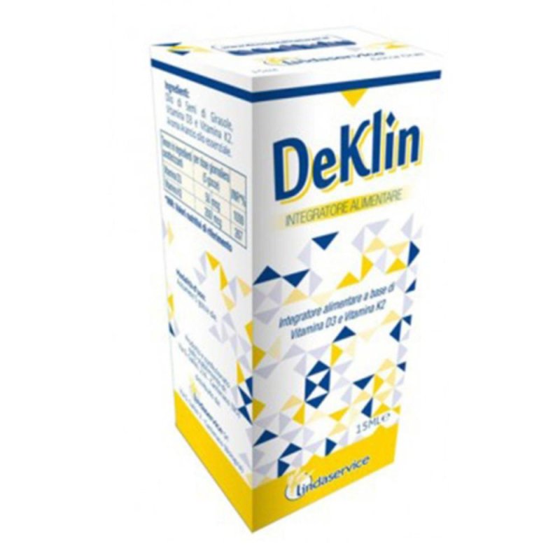 Deklin Gocce 15 ml Integratore di Vitamina D per Bambini e Adulti Deklin Gocce 15 ml Integratore di Vitamina D per Bambini e Adulti