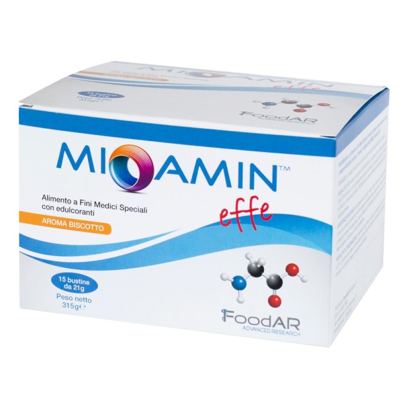 Mioamin Effe 15 Bustine Integratore Alimentare di Aminoacidi Essenziali per Stanchezza e Astenia