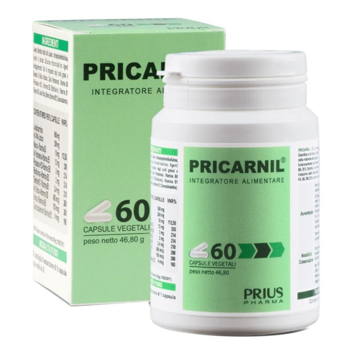 Pricarnil Integratore per stanchezza affaticamento e sistema nervoso 60 capsule Pricarnil Integratore per stanchezza affaticamento e sistema nervoso 60 capsule