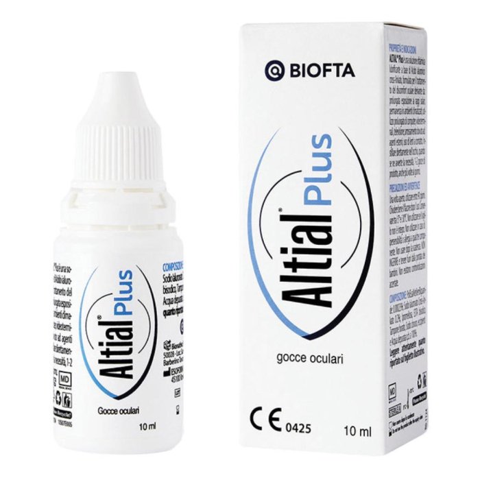 Altial Plus - Soluzione Oftalmica Lubrificante per il Benessere degli Occhi 10 ml Altial Plus - Soluzione Oftalmica Lubrificante per il Benessere degli Occhi 10 ml
