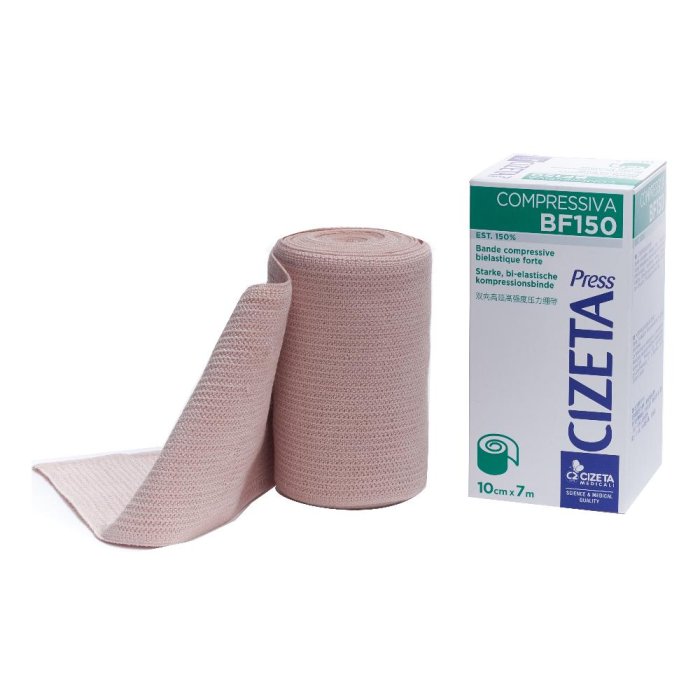CZ Press Benda BF150 7m x 10cm - Benda Elastica Compressiva Cizeta Medicali CZ Press Benda BF150 7m x 10cm - Benda Elastica Compressiva Cizeta Medicali