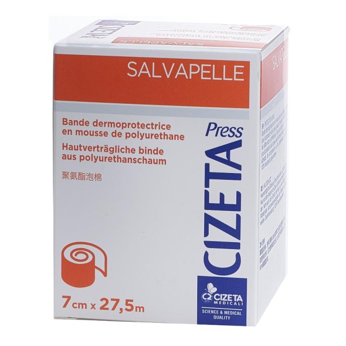 Cizeta Press Salvapelle schiuma poliuretano 27,5 m x 7 cm per medicazioni e bendaggi Cizeta Press Salvapelle schiuma poliuretano 27,5 m x 7 cm per medicazioni e bendaggi