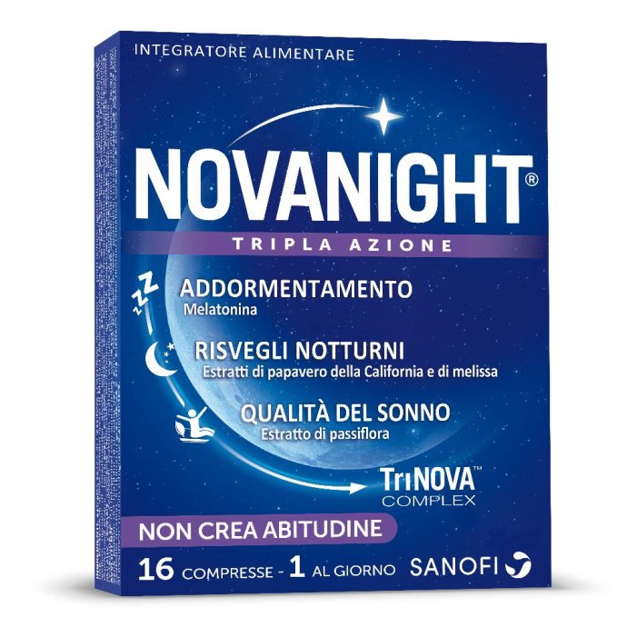 Sanofi Novanight Tripla Azione Integratore Alimentare 16 Compresse