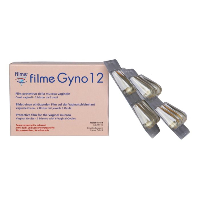 Filme Gyno-V 12 Ovuli Vaginali 2 Blister da 6 Ovuli Filme Gyno-V 12 Ovuli Vaginali 2 Blister da 6 Ovuli