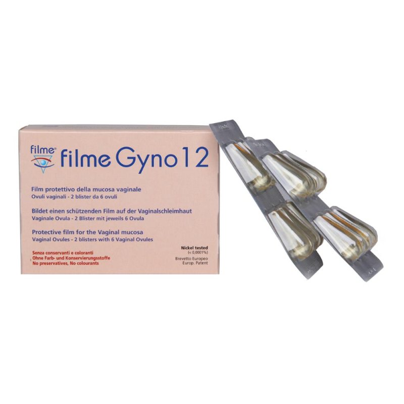 Filme Gyno-V 12 Ovuli Vaginali 2 Blister da 6 Ovuli Filme Gyno-V 12 Ovuli Vaginali 2 Blister da 6 Ovuli