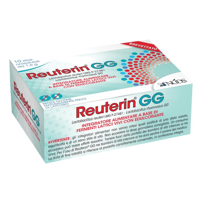 Reuterin GG 10 Stick Orosolubili - Integratore Probiotico in Stick Orosolubili da 16 g Reuterin GG 10 Stick Orosolubili - Integratore Probiotico in Stick Orosolubili da 16 g
