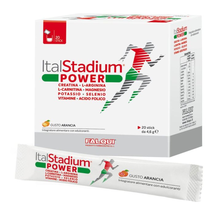 Falqui Prodotti Farmac. Italstadium Power Integratore Alimentare 20 Stick Falqui Prodotti Farmac. Italstadium Power Integratore Alimentare 20 Stick