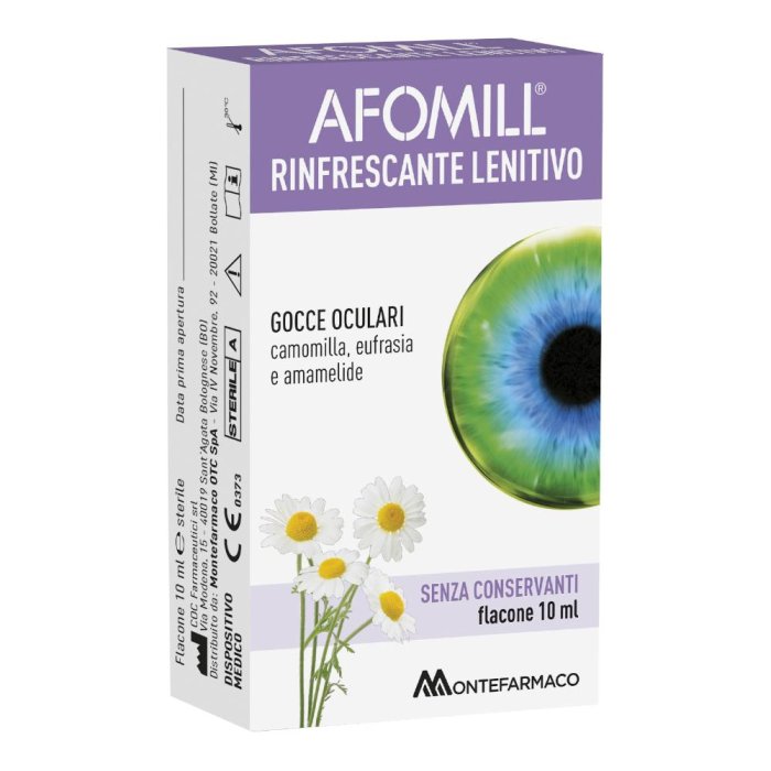 Afomill Rinfrescante Lenitivo Gocce Oculari Multidose 10mL Afomill Rinfrescante Lenitivo Gocce Oculari Multidose 10mL