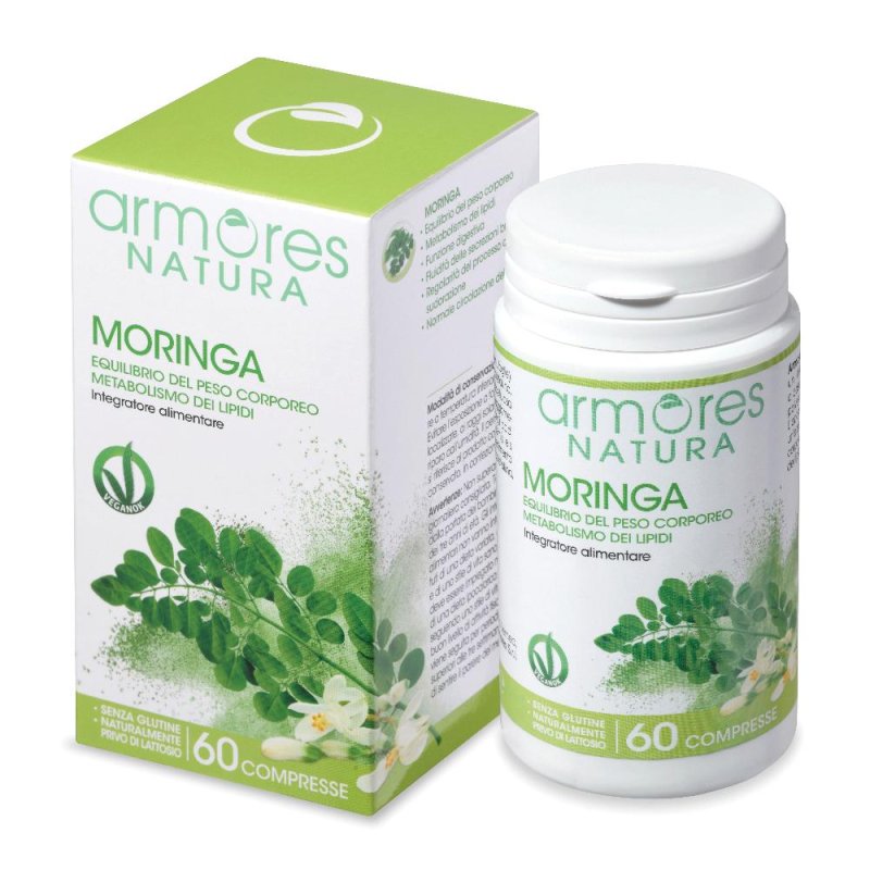 Armores Moringa 60 compresse - Integratore naturale per il benessere e il controllo del peso Armores Moringa 60 compresse - Integratore naturale per il benessere e il controllo del peso