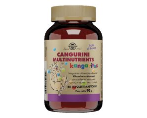  Solgar Cangurini Multinutrients Frutti Tropicali 60 Tavolette