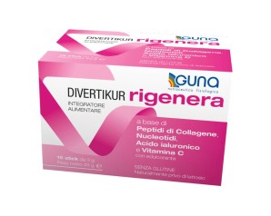 GUNA Divertikur rigenera  - Integratori per il Benessere Intestinale e la Rigenerazione 15 stick 
