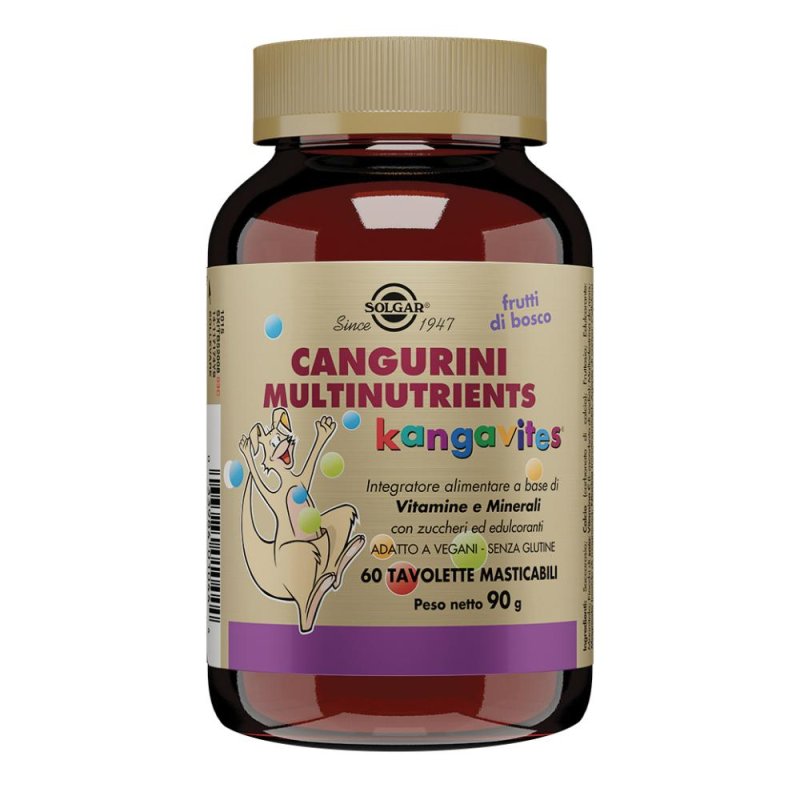 Cangurini Multinutrients Solgar Gusto Frutti di Bosco Cangurini Multinutrients Solgar Gusto Frutti di Bosco