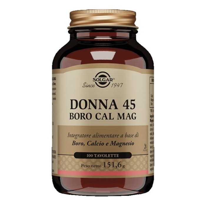 Solgar Donna 45 Boro Cal Mag 100 Tavolette Solgar Donna 45 Boro Cal Mag 100 Tavolette