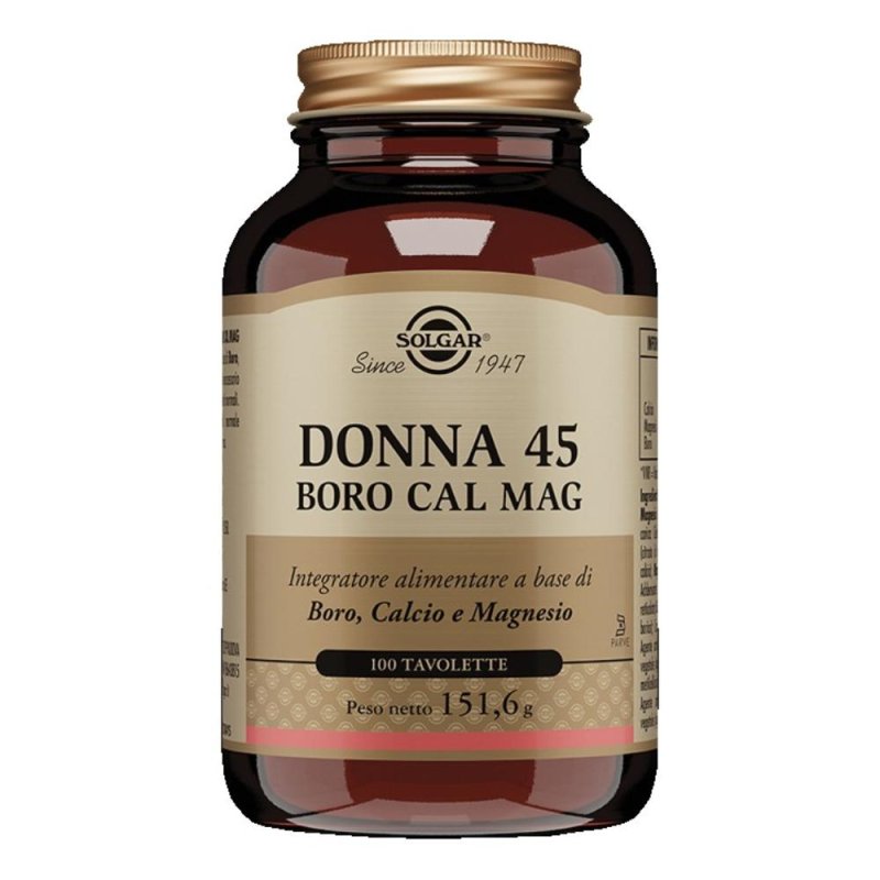  Solgar Donna 45 Boro Cal Mag 100 Tavolette