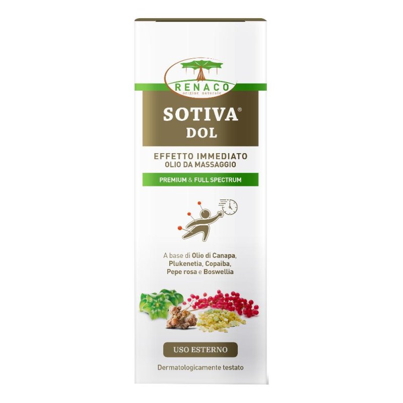 Sotiva Dol Olio da Massaggio 30 ml Lenitivo per Dolori Muscolari e Articolari