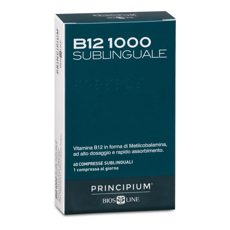 Principium Vitamina B12 1000 mcg 60 Compresse Integratore Alto Dosaggio per Stanchezza e Sistema Nervoso Principium Vitamina B12 1000 mcg 60 Compresse Integratore Alto Dosaggio per Stanchezza e Sistema Nervoso