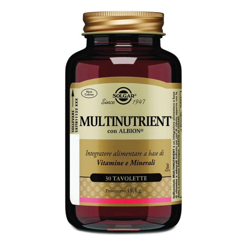 Solgar Multinutrient Vitamine Minerali 30 Tavolette