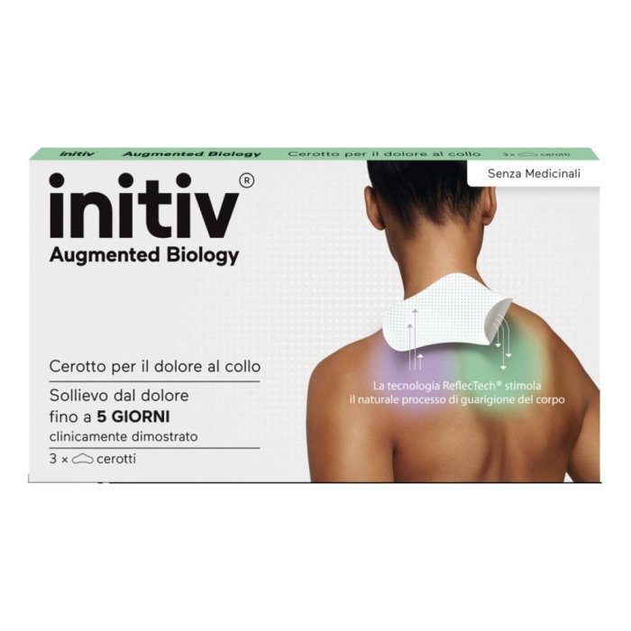 Initiv cerotti collo senza medicinali per dolori muscolari da lievi a moderati 3 pezzi Initiv cerotti collo senza medicinali per dolori muscolari da lievi a moderati 3 pezzi