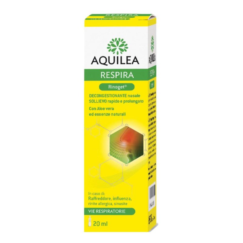 Aquilea Respira Rinojet Rinoget Spray Nasale Soluzione Ipertonica 20 ml per Naso Chiuso e Lavaggi Nasali Aquilea Respira Rinojet Rinoget Spray Nasale Soluzione Ipertonica 20 ml per Naso Chiuso e Lavaggi Nasali