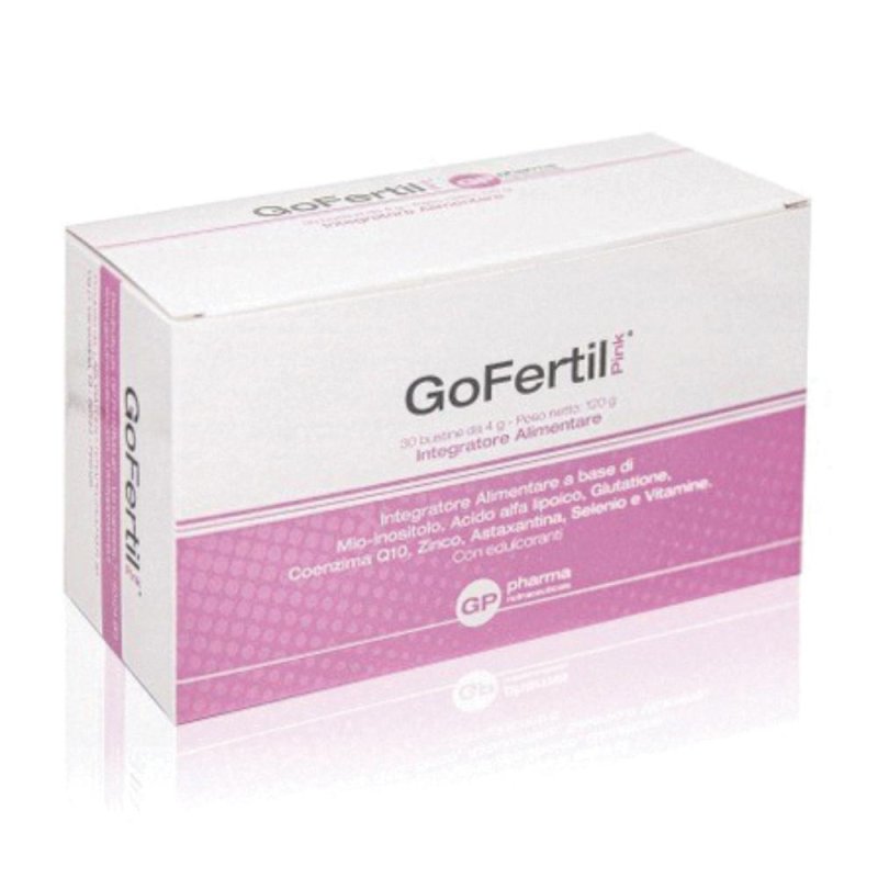 Gofertil Integratore per la Fertilit&agrave; Maschile 30 Bustine da 4 g a Base di Carnitina Glutatione Coenzima Q10 Vitamine e Selenio