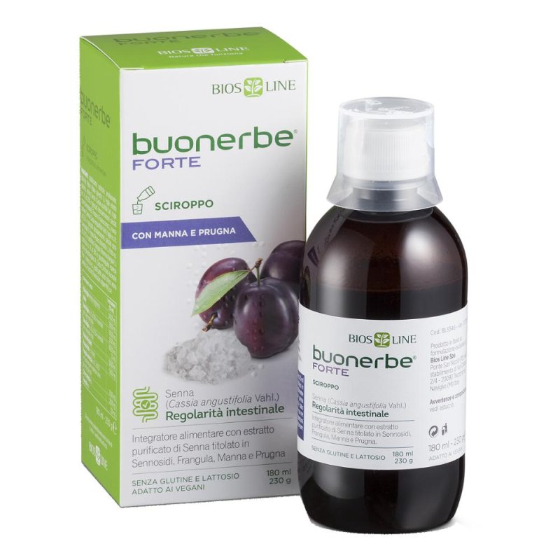 Bios Line Buonerbe - Forte Sciroppo Integratore Transito Intestinale 180 ml Bios Line Buonerbe - Forte Sciroppo Integratore Transito Intestinale 180 ml