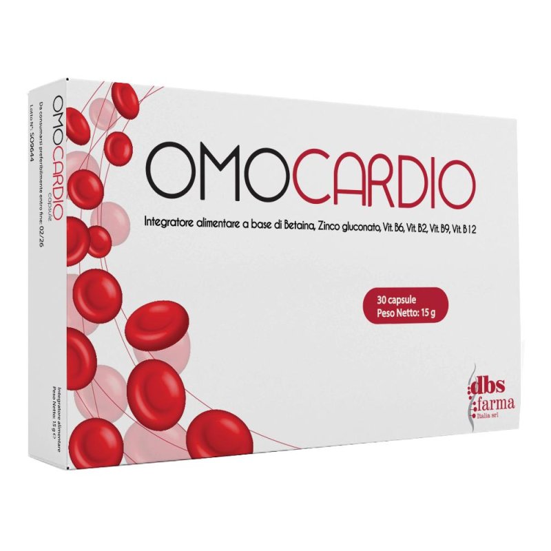 Omocardio 30 Capsule Integratore per il Controllo del Colesterolo e il Benessere del Cuore Omocardio 30 Capsule Integratore per il Controllo del Colesterolo e il Benessere del Cuore