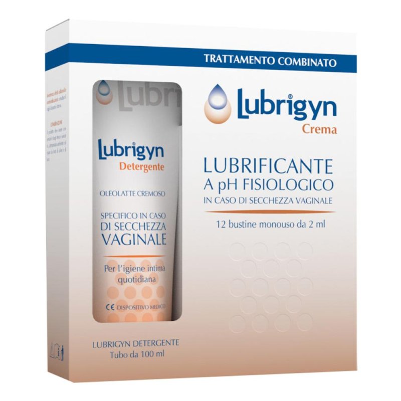 Uniderm Lubrigyn - Detergente 100 ml + Crema Lubrificante 12 Bustine Uniderm Lubrigyn - Detergente 100 ml + Crema Lubrificante 12 Bustine