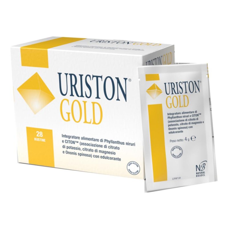 Natural Bradel Uriston Gold Integratore Vie Urinarie 28 Bustine