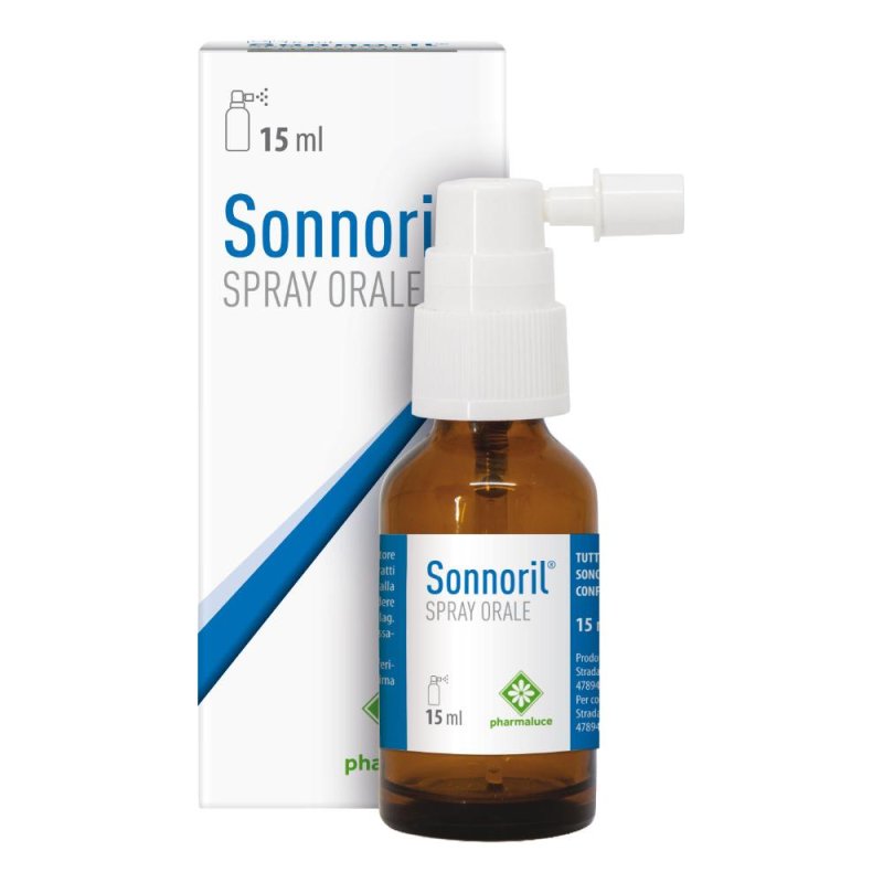 Sonnoril Spray Orale 15 ml - Integratore Melatonina ed Estratti Vegetali