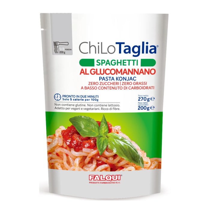 Falqui Alimentazione Speciale ChiLo Taglia Shirataki Pasta di Konjak Spaghetti con Glucomannano 200 g Falqui Alimentazione Speciale ChiLo Taglia Shirataki Pasta di Konjak Spaghetti con Glucomannano 200 g