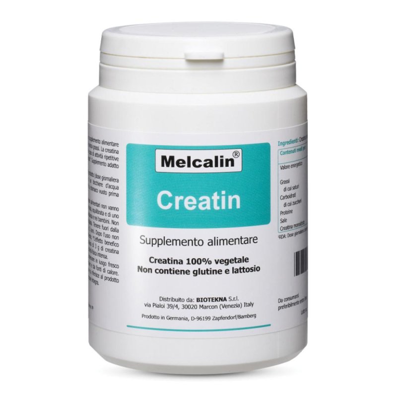 Melcalin Creatin 190 g - integratore di creatina monoidrato 100% vegetale per performance sportive Melcalin Creatin 190 g - integratore di creatina monoidrato 100% vegetale per performance sportive