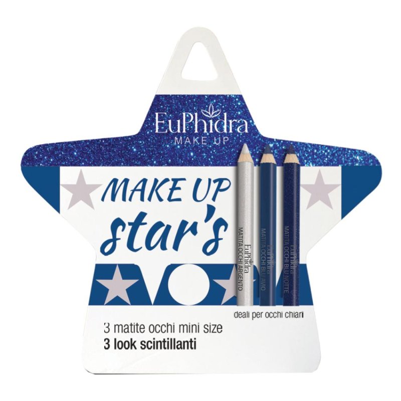 Euphidra Cofanetto Make Up Star's Occhi Chiari 2 Matite Blu + 1 Matita Argento Euphidra Cofanetto Make Up Star's Occhi Chiari 2 Matite Blu + 1 Matita Argento