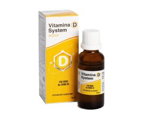 Vitamina D System Gocce - Integratore Alimentare per il Sistema Immunitario e la Salute delle Ossa 26 ml