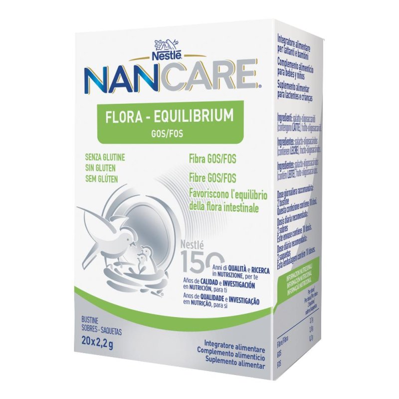 Nestlé Nancare Flora-equilibrium Integratore Per Lattanti E Bambini Dalla Nascita 20 Bustine Da 2,2g Nestlé Nancare Flora-equilibrium Integratore Per Lattanti E Bambini Dalla Nascita 20 Bustine Da 2,2g
