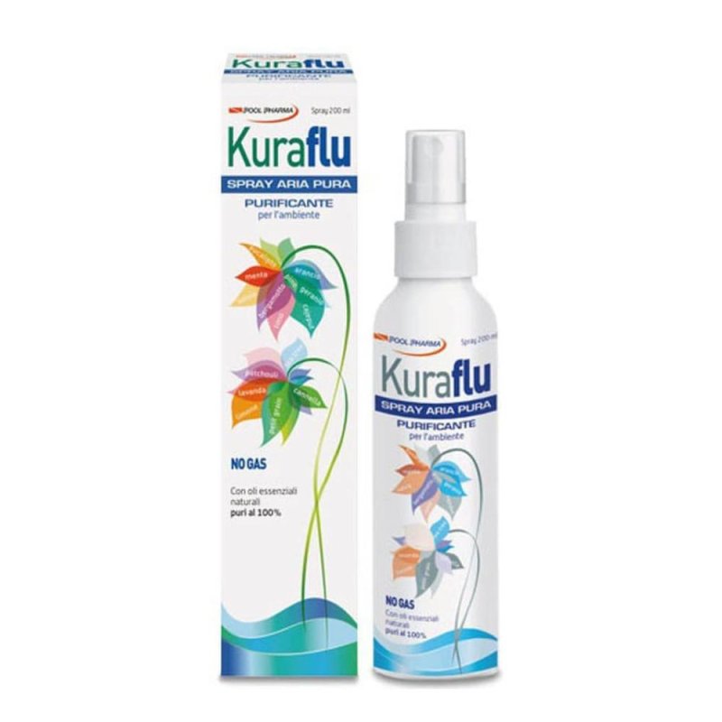 Pool Pharma KuraFlu Spray Aria Pura Purificante per L'Ambiente 100 ml Pool Pharma KuraFlu Spray Aria Pura Purificante per L'Ambiente 100 ml