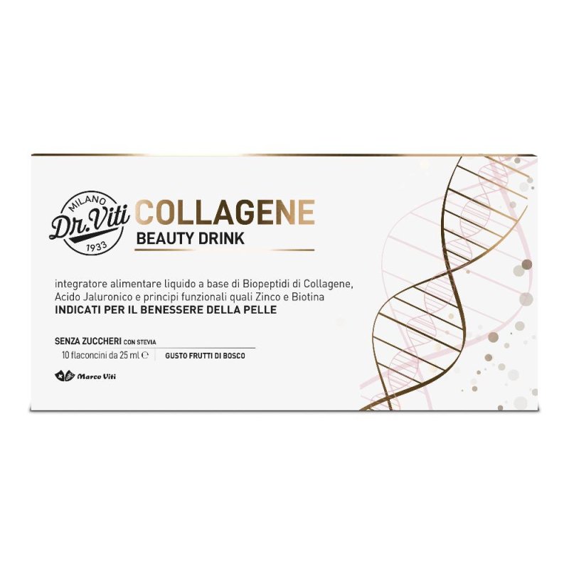 Dr Viti Collagene Beauty Drink - 10 Flaconcini Rivitalizzanti Dr Viti Collagene Beauty Drink - 10 Flaconcini Rivitalizzanti