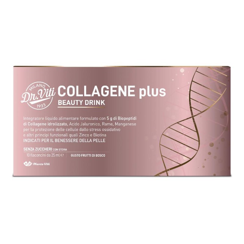 Collagene Plus Beauty Drink - Integratore Liquido per la Pelle - 10 Flaconcini da 25 ml (250 ml totali) Collagene Plus Beauty Drink - Integratore Liquido per la Pelle - 10 Flaconcini da 25 ml (250 ml totali)