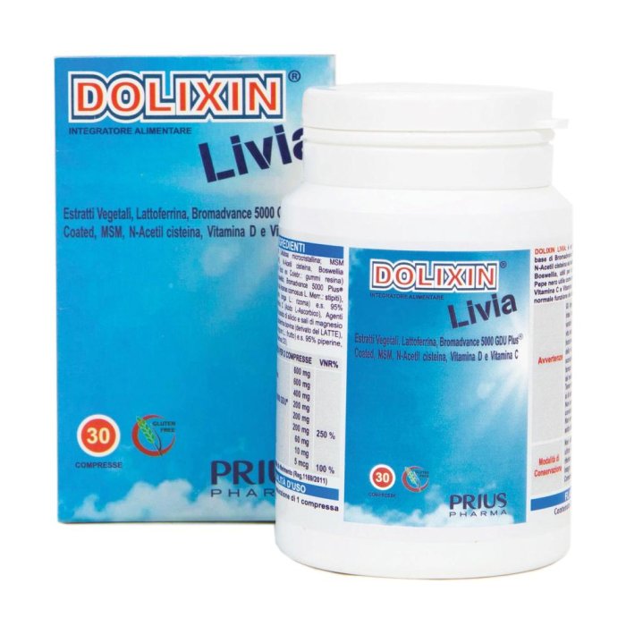 Prius Pharma Dolixin Livia 30 Compresse Prius Pharma Dolixin Livia 30 Compresse