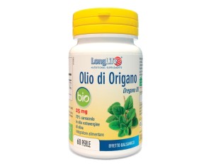LongLife olio origano bio 60 perle - integratore con olio essenziale di origano per difese immunitarie