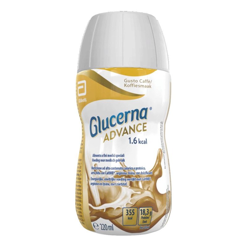Glucerna Advance 1,6 Gusto Caffè 220 ml Integratore Nutrizionale Completo per Diabetici Ricco di Proteine 352 kcal Glucerna Advance 1,6 Gusto Caffè 220 ml Integratore Nutrizionale Completo per Diabetici Ricco di Proteine 352 kcal