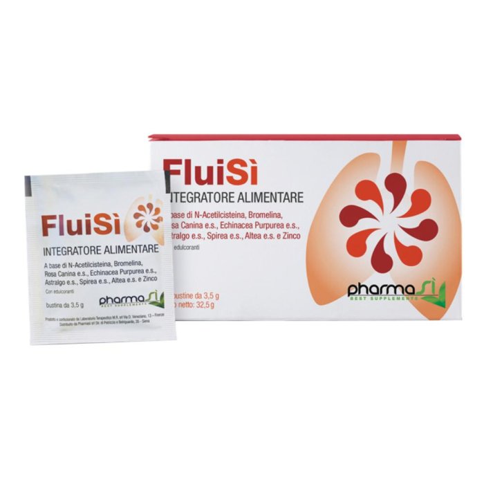 Fluisi 10 Bustine Integratore Alimentare per il Benessere delle Vie Respiratorie e del Sistema Immunitario Fluisi 10 Bustine Integratore Alimentare per il Benessere delle Vie Respiratorie e del Sistema Immunitario