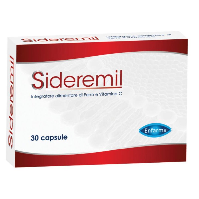 SIDEREMIL Integratore Alimentare per Stanchezza e Carenza di Ferro 30 Capsule and the Daily Iron Support SIDEREMIL Integratore Alimentare per Stanchezza e Carenza di Ferro 30 Capsule and the Daily Iron Support