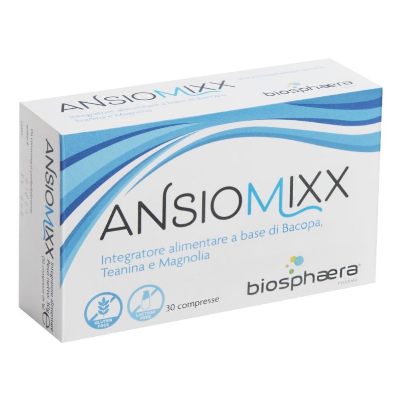 Ansiomixx Integratore Naturale 30 Compresse per Ansia Stress e Rilassamento Mentale Ansiomixx Integratore Naturale 30 Compresse per Ansia Stress e Rilassamento Mentale