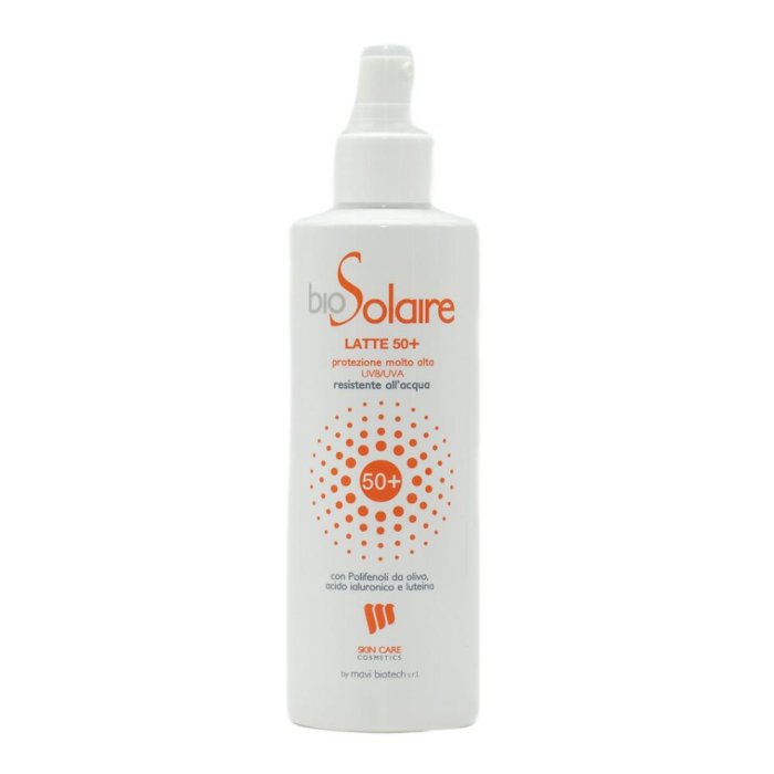 Biosolaire Latte Solare Protezione Molto Alta 50+ 200 ml per Viso e Corpo Pelli Sensibili Biosolaire Latte Solare Protezione Molto Alta 50+ 200 ml per Viso e Corpo Pelli Sensibili