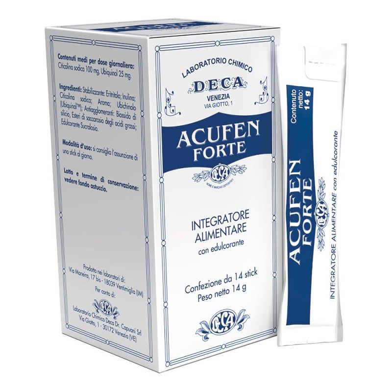 Acufen Forte Integratore per l'apparato uditivo 14 stick Acufen Forte Integratore per l'apparato uditivo 14 stick