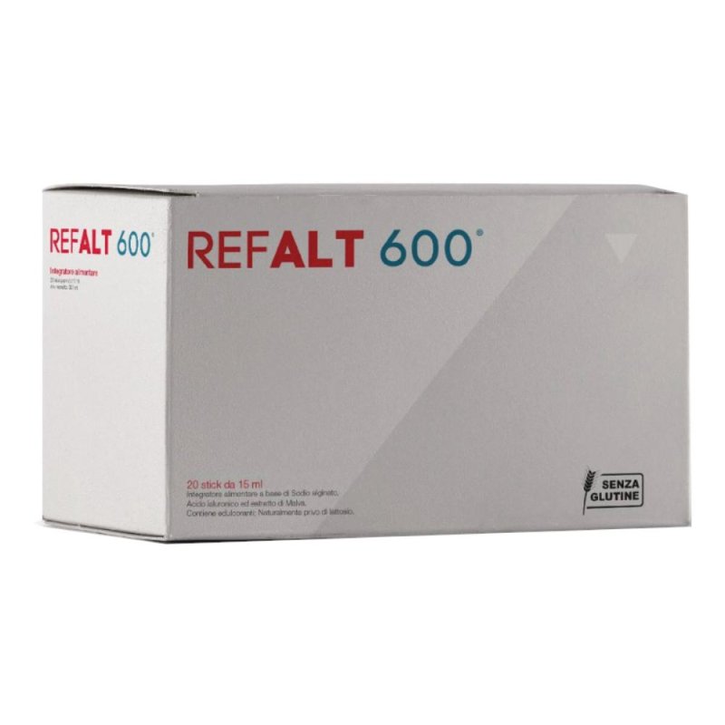Refalt 600 integratore lenitivo per mucosa orofaringea 20 stick da 15 ml Refalt 600 integratore lenitivo per mucosa orofaringea 20 stick da 15 ml